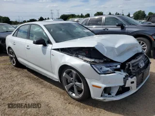 2019 Audi A4 Prestige with VIN WAUFNAF43KA002217, listed as a Copart auction lot 57820274 with 22,306 mi miles and Salvage Title. Bid and sale history available at carsss.com. Image 4.