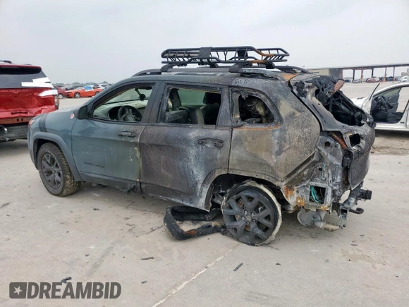 2015 Jeep Cherokee Trailhawk with VIN 1C4PJMBS9FW576340, listed as a Copart auction lot 57108045 with Not provided miles and Non repairable. Bid and sale history available at DreamBid. Image 2.
