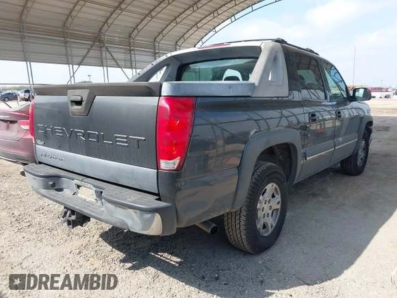 2004 Chevrolet Avalanche Z66 with VIN 3GNEC12T34G178570, listed as a IAAI auction lot 41528041 with 144,107 mi miles and . Bid and sale history available at DreamBid. Image 4.