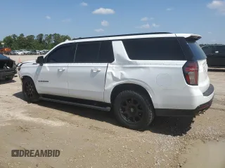2023 Chevrolet Suburban z VIN 1GNSKDKL5PR286474, wystawiony jako Copart lot #55678915 z przebiegiem 96 049 mil mil oraz Szkoda całkowita • Salvage title. Historia ofert i sprzedaży dostępna na DreamBid. Obrazek 2.
