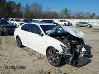 2013 Lexus GS 350 with VIN JTHBE1BL4D5026180, listed as a IAAI auction lot 41534299 with 1 mi miles. Bid and sale history available at carsss.com. Image 1.