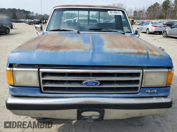 1990 Ford F-150 with VIN 1FTEF14N6LNB21235, listed as a Copart auction lot 46149815 with 76,777 mi miles and Salvage Title. Bid and sale history available at carsss.com. Image 5.