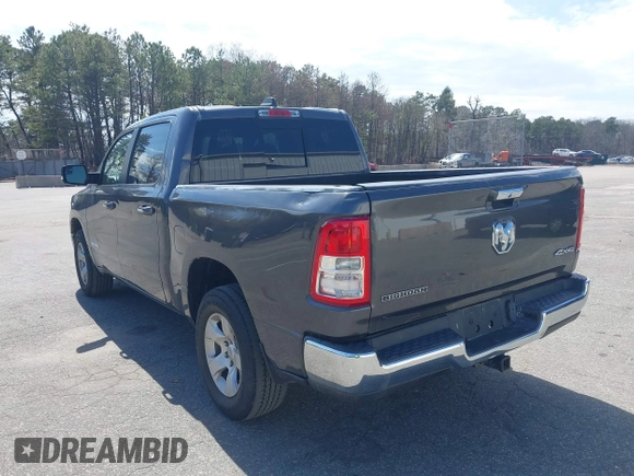 2019 Ram 1500 Big Horn/Lone Star with VIN 1C6RRFFG7KN782511, listed as a IAAI auction lot 42040822 with 156,310 mi miles. Bid and sale history available at carsss.com. Image 3.
