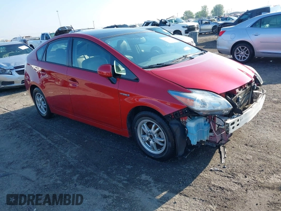 2010 Toyota Prius II with VIN JTDKN3DU6A0199999, listed as a IAAI auction lot 42010583 with 106,143 mi miles. Bid and sale history available at carsss.com. Image 1.