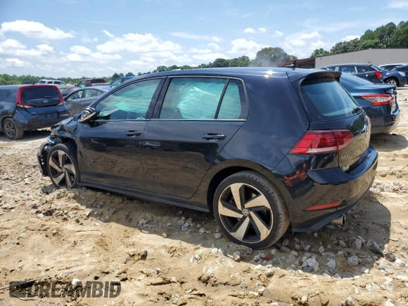2020 Volkswagen GTI S with VIN 3VW6T7AUXLM005006, listed as a Copart auction lot 64159094 with 38,517 mi miles and Salvage Title. Bid and sale history available at DreamBid. Image 2.