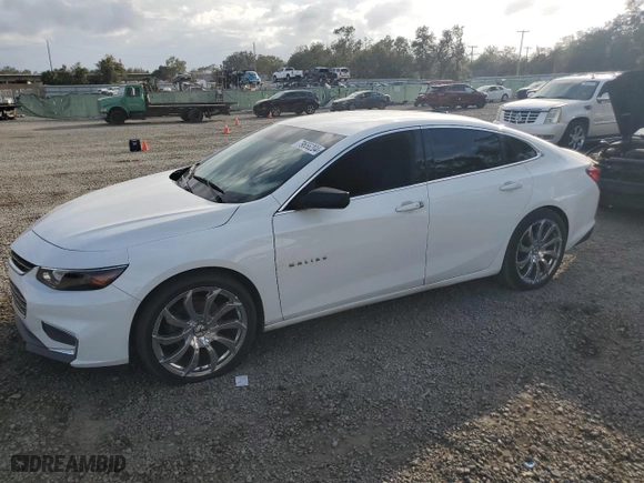 2017 Chevrolet Malibu LS with VIN 1G1ZB5ST4HF149728, listed as a Copart auction lot 45980295 with 0 mi miles and Salvage Title. Bid and sale history available at carsss.com. Image 1.