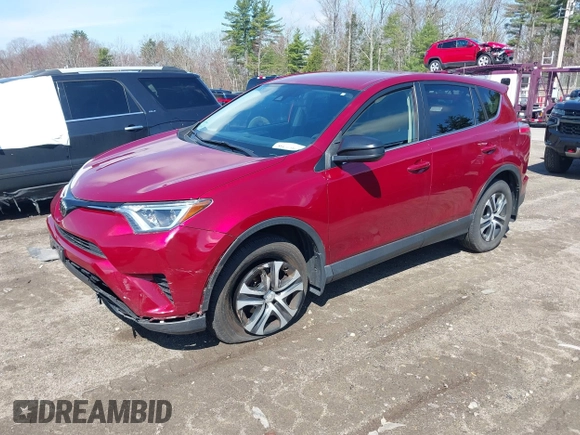 2018 Toyota RAV4 LE with VIN JTMBFREV2JD228186, listed as a IAAI auction lot 42076730 with 93,899 mi miles. Bid and sale history available at carsss.com. Image 2.