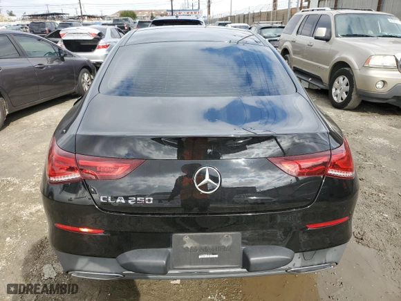 2021 Mercedes-Benz CLA with VIN W1K5J4GB5MN197523, listed as a Copart auction lot 44343745 with 54,579 mi miles and Salvage Title. Bid and sale history available at carsss.com. Image 6.