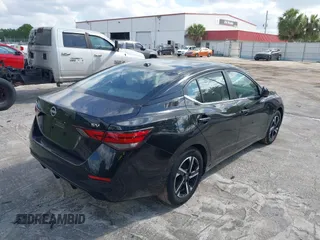 2024 Nissan Sentra SV with VIN 3N1AB8CVXRY245320, listed as a IAAI auction lot 41889707 with 25,490 mi miles and . Bid and sale history available at DreamBid. Image 4.