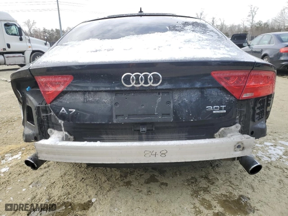 2013 Audi A7 3.0 Premium Plus with VIN WAUYGAFC6DN108280, listed as a Copart auction lot 88630955 with 150007 miles and Salvage Title. Bid and sale history available at carsss.com. Image 6.