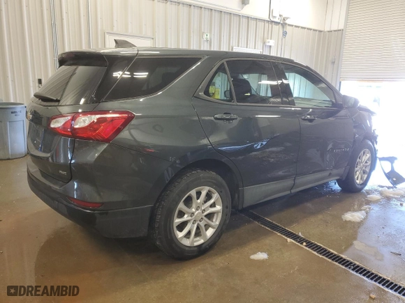 2019 Chevrolet Equinox LS with VIN 3GNAXSEV9KS681259, listed as a Copart auction lot 82147324 with 52,237 mi miles and Salvage Title. Bid and sale history available at carsss.com. Image 3.
