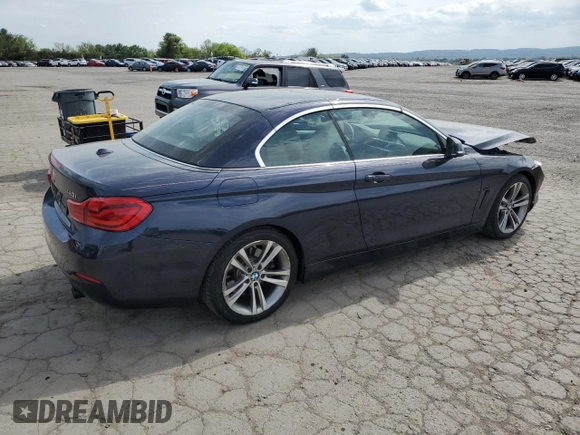 2018 BMW 4 Series 440i z VIN WBA4Z5C57JEE16756, wystawiony jako Copart lot #54753625 z przebiegiem 43 866 mil mil oraz Szkoda całkowita • Salvage title. Historia ofert i sprzedaży dostępna na DreamBid. Obrazek 3.