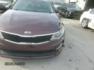 2016 Kia Optima LX Turbo with VIN 5XXGT4L13GG010757, listed as a Copart auction lot 45163025 with 104,795 mi miles and Salvage Title. Bid and sale history available at carsss.com. Image 13.
