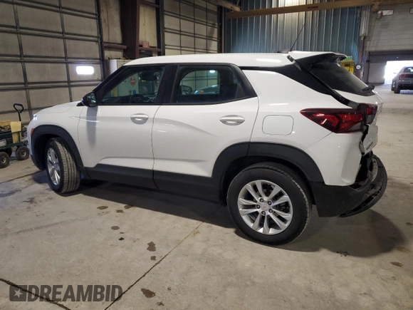 2022 Chevrolet TrailBlazer LS with VIN KL79MMS28NB087270, listed as a Copart auction lot 53254505 with 49,575 mi miles and Salvage Title. Bid and sale history available at DreamBid. Image 2.