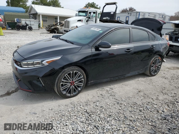 2022 Kia Forte GT with VIN 3KPF44AC0NE456173, listed as a Copart auction lot 48907565 with 36,508 mi miles and Salvage Title. Bid and sale history available at carsss.com. Image 1.