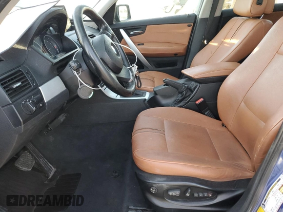 2008 BMW X3 3.0si with VIN WBXPC93498WJ16897, listed as a Copart auction lot 52485205 with 235,798 mi miles and Salvage Title. Bid and sale history available at carsss.com. Image 7.