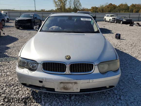 2004 BMW 7 Series 745i with VIN WBAGL63454DP71959, listed as a Copart auction lot 78001354 with Not Provided miles and Salvage Title. Bid and sale history available at DreamBid. Image 5.