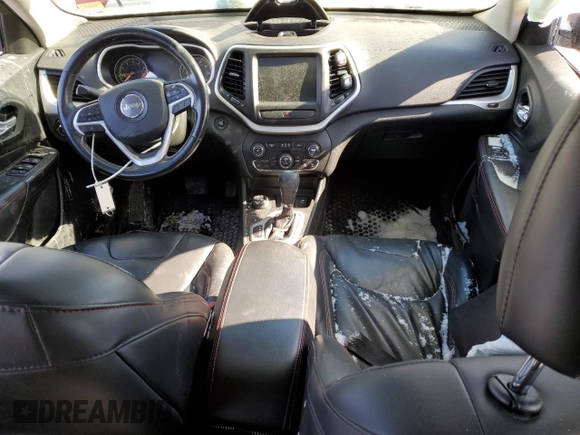 2015 Jeep Cherokee Trailhawk with VIN 1C4PJMBS9FW651926, listed as a Copart auction lot 45620295 with 91,166 mi miles and Salvage Title. Bid and sale history available at carsss.com. Image 8.