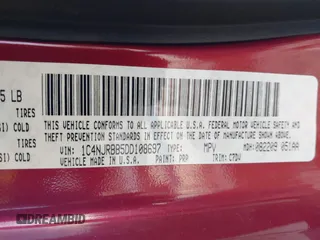 2013 Jeep Patriot Sport with VIN 1C4NJRBB5DD108697, listed as a IAAI auction lot 41374016 with 110,276 mi miles and . Bid and sale history available at carsss.com. Image 9.