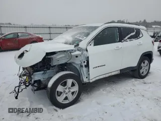 2022 Jeep Compass Altitude with VIN 3C4NJDBB1NT222808, listed as a Copart auction lot 45980745 with 51,242 mi miles and Salvage Title. Bid and sale history available at carsss.com. Image 1.