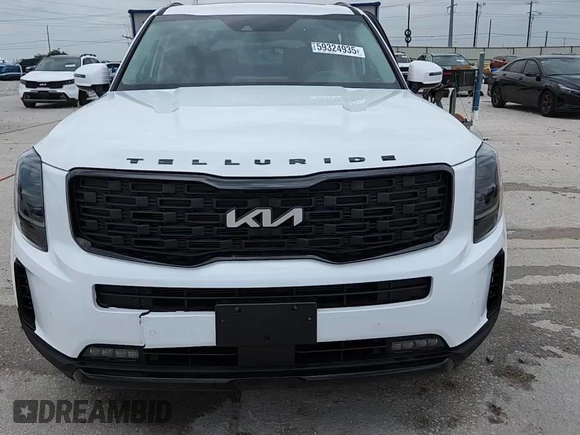 2022 Kia Telluride SX with VIN 5XYP5DHC2NG196482, listed as a Copart auction lot 59324935 with 17,850 mi miles and Clean title. Bid and sale history available at DreamBid. Image 14.