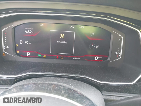 2019 Volkswagen Jetta GLI S with VIN 3VW6T7BU1KM194402, listed as a IAAI auction lot 41838123 with 67,536 mi miles and . Bid and sale history available at DreamBid. Image 7.