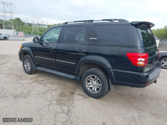 2003 Toyota Sequoia Limited with VIN 5TDBT48A83S167986, listed as a IAAI auction lot 40484514 with 196,305 mi miles. Bid and sale history available at carsss.com. Image 3.