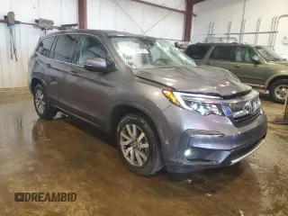 2019 Honda Pilot EX-L z VIN 5FNYF6H58KB100677, wystawiony jako Copart lot #61347595 z przebiegiem 59 987 mil mil oraz Szkoda całkowita • Salvage title. Historia ofert i sprzedaży dostępna na DreamBid. Obrazek 4.