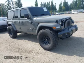 2019 Jeep Wrangler Unlimited Sahara with VIN 1C4HJXEG6KW644553, listed as a IAAI auction lot 42465842 with 40,226 mi miles and . Bid and sale history available at DreamBid. Image 1.