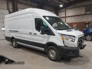 2020 Ford Transit Cargo with VIN 1FTBR3X85LKA65544, listed as a IAAI auction lot 42006800 with 55,497 mi miles and . Bid and sale history available at DreamBid. Image 1.