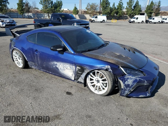 2023 Toyota GR86 with VIN JF1ZNBC19P8754136, listed as a Copart auction lot 81599794 with 17,905 mi miles and Salvage Title. Bid and sale history available at carsss.com. Image 4.