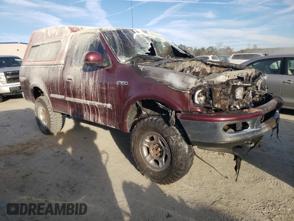1997 Ford F-150 with VIN 1FTDF18W7VNA43842, listed as a Copart auction lot 80889804 with Not provided miles and Salvage title. Bid and sale history available at DreamBid. Image 4.