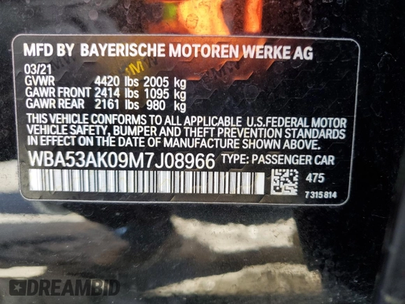 2021 BMW 2 Series 228i z VIN WBA53AK09M7J08966, wystawiony jako Copart lot #48018835 z przebiegiem 66 292 mil mil oraz Czysty tytuł • Clean title. Historia ofert i sprzedaży dostępna na DreamBid. Obrazek 12.