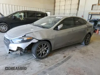 2015 Dodge Dart SXT with VIN 1C3CDFBBXFD141392, listed as a Copart auction lot 53811955 with 198,410 mi miles and Salvage Title. Bid and sale history available at carsss.com. Image 1.