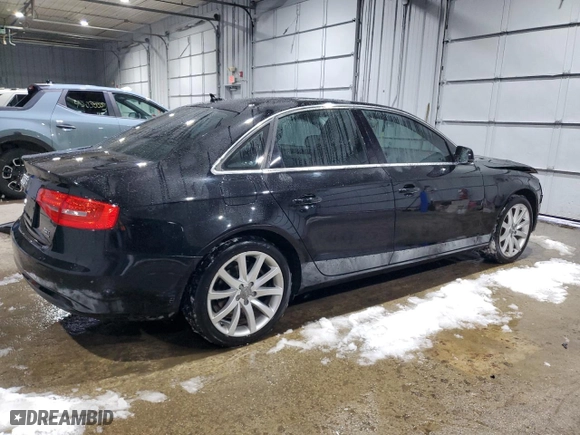 2013 Audi A4 2.0T Premium Plus with VIN WAUHFAFL0DA124436, listed as a Copart auction lot 45282405 with 85,503 mi miles and Salvage Title. Bid and sale history available at carsss.com. Image 3.