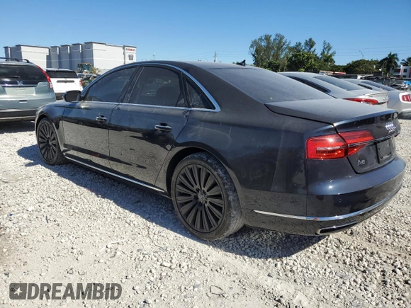 2015 Audi A8 с VIN WAUJGAFD5FN018180, выставлен на аукционе Copart как лот 87873925 с пробегом Не указан миль и Списание • Salvage title. История ставок и продаж доступна на DreamBid. Изображение 2.