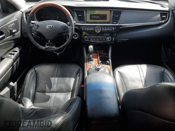 2015 Kia K900 Premium with VIN KNALU4D43F6027136, listed as a Copart auction lot 73374194 with 134,813 mi miles and Salvage Title. Bid and sale history available at carsss.com. Image 8.