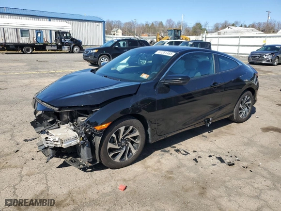 2016 Honda Civic Coupe LX-P with VIN 2HGFC4B06GH312014, listed as a Copart auction lot 51351465 with 30,317 mi miles and Salvage Title. Bid and sale history available at carsss.com. Image 1.