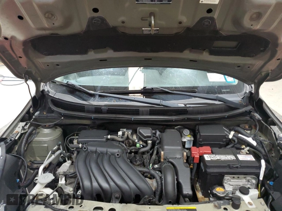 2012 Nissan Versa SV z VIN 3N1CN7AP9CL844342, wystawiony jako Copart lot #58189945 z przebiegiem 71 537 mil mil oraz Szkoda całkowita • Salvage title. Historia ofert i sprzedaży dostępna na DreamBid. Obrazek 11.