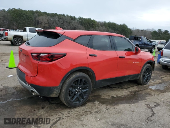 2020 Chevrolet Blazer LT with VIN 3GNKBCR46LS667864, listed as a Copart auction lot 42393635 with 92,756 mi miles and Salvage title. Bid and sale history available at DreamBid. Image 3.
