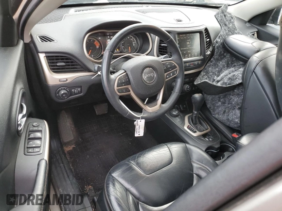 2017 Jeep Cherokee Limited with VIN 1C4PJMDSXHW633757, listed as a Copart auction lot 52146435 with 104,066 mi miles and Salvage Title. Bid and sale history available at DreamBid. Image 8.