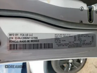 2022 Jeep Compass Latitude z VIN 3C4NJCBB0NT137906, wystawiony jako Copart lot #60041805 z przebiegiem 61 177 mil mil oraz Szkoda całkowita • Salvage title. Historia ofert i sprzedaży dostępna na DreamBid. Obrazek 12.