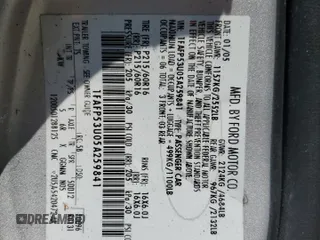 2005 Ford Taurus SE с VIN 1FAFP53U05A259841, выставлен на аукционе Copart как лот 57255835 с пробегом 179 821 миль миль и Списание • Salvage title. История ставок и продаж доступна на DreamBid. Изображение 12.