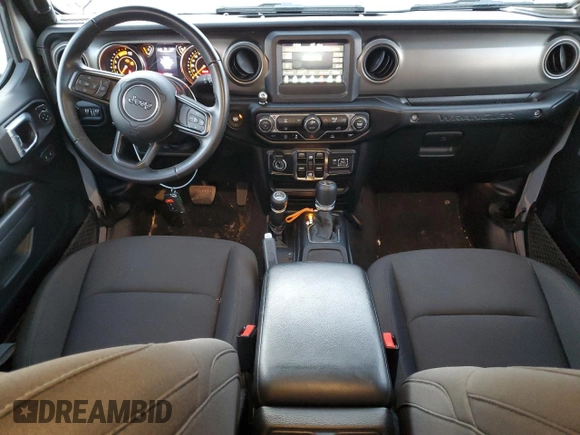 2022 Jeep Wrangler Unlimited Willys Sport with VIN 1C4HJXDM8NW224563, listed as a Copart auction lot 87717815 with 25,872 mi miles and Salvage Title. Bid and sale history available at DreamBid. Image 8.