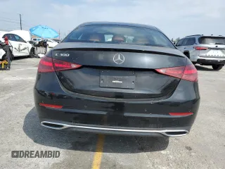 2022 Mercedes-Benz C 300 with VIN W1KAF4GB9NR009841, listed as a Copart auction lot 58415085 with 26,465 mi miles and Salvage title. Bid and sale history available at DreamBid. Image 6.