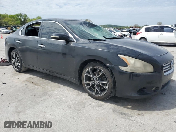 2013 Nissan Maxima SV with VIN 1N4AA5AP0DC810796, listed as a Copart auction lot 53444805 with 173,015 mi miles and Salvage Title. Bid and sale history available at DreamBid. Image 4.