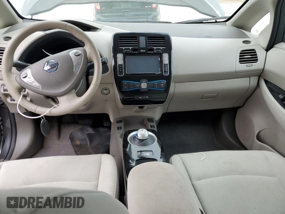 2015 Nissan LEAF SV with VIN 1N4AZ0CPXFC330728, listed as a Copart auction lot 42146623 with 85,961 mi miles. Bid and sale history available at carsss.com. Image 8.