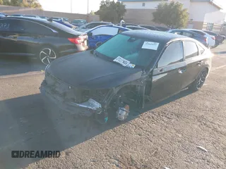 2022 Honda Civic Sedan Sport with VIN 2HGFE2F54NH604584, listed as a IAAI auction lot 41865433 with 23,005 mi miles. Bid and sale history available at carsss.com. Image 2.