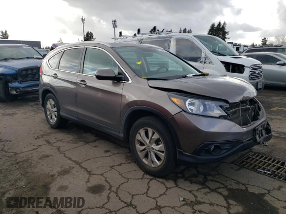 2014 Honda CR-V EX-L with VIN 5J6RM4H71EL070935, listed as a Copart auction lot 47601575 with 76,785 mi miles and Salvage Title. Bid and sale history available at carsss.com. Image 4.