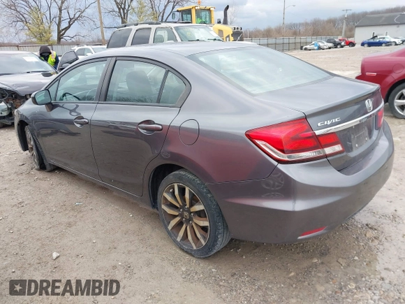 2015 Honda Civic Sedan EX-L with VIN 19XFB2F91FE028279, listed as a IAAI auction lot 41844830 with 140,521 mi miles. Bid and sale history available at carsss.com. Image 3.